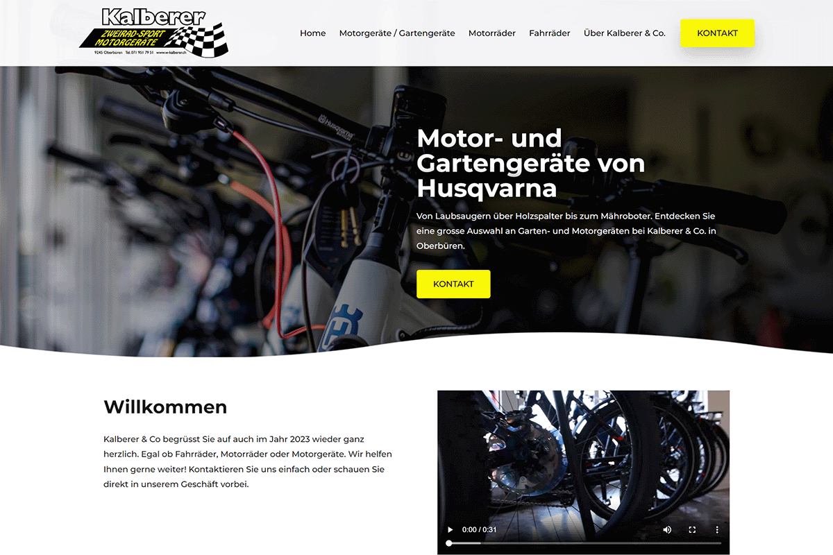 Eine Kundenwebseite